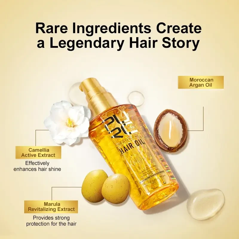 PURC Summer Amino Acid Hair Care Oil – Smoothing, Non-Greasy Marula & Argan Oil Formula