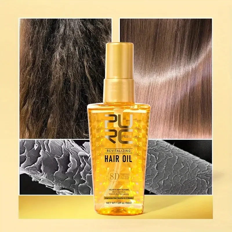 PURC Summer Amino Acid Hair Care Oil – Smoothing, Non-Greasy Marula & Argan Oil Formula