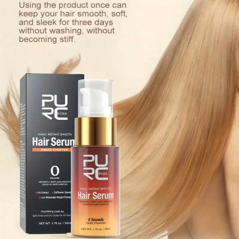 PURC Instant Soft Hair Oil – Nourishing Frizz Control & Deep Repair Serum