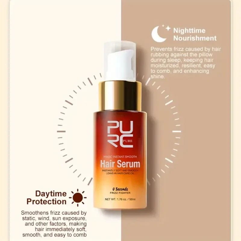 PURC Instant Soft Hair Oil – Nourishing Frizz Control & Deep Repair Serum