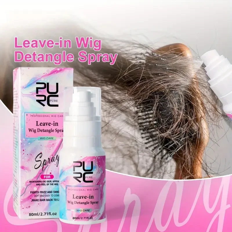 PURC Wig Care Spray – Leave-In Softener for Dry, Tangled & Synthetic Wigs
