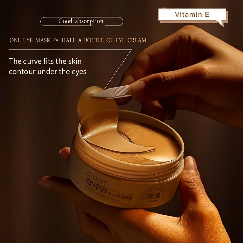 OPOSI Caffeine Peptide Firming Eye Mask – Hydrating, Brightening & Puffiness-Reducing Gel Patches