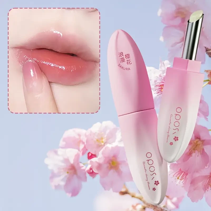 OPOSI Sakura Moisturizing Lip Balm – Deep Hydration with Cherry Blossom Nourishment