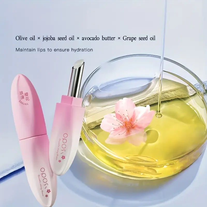 OPOSI Sakura Moisturizing Lip Balm – Deep Hydration with Cherry Blossom Nourishment