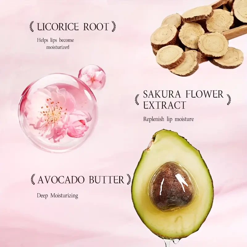 OPOSI Sakura Moisturizing Lip Balm – Deep Hydration with Cherry Blossom Nourishment