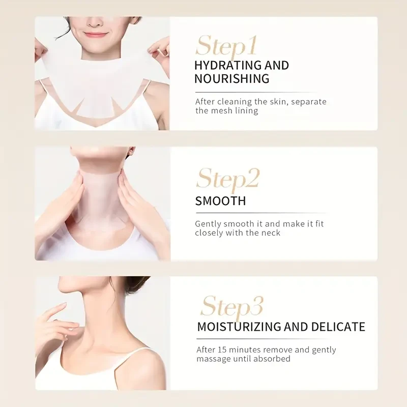 OPOSI Astragalus Polypeptide Neck Mask – Hydrating, Lifting & Neckline-Smoothing Treatment (5pcs)