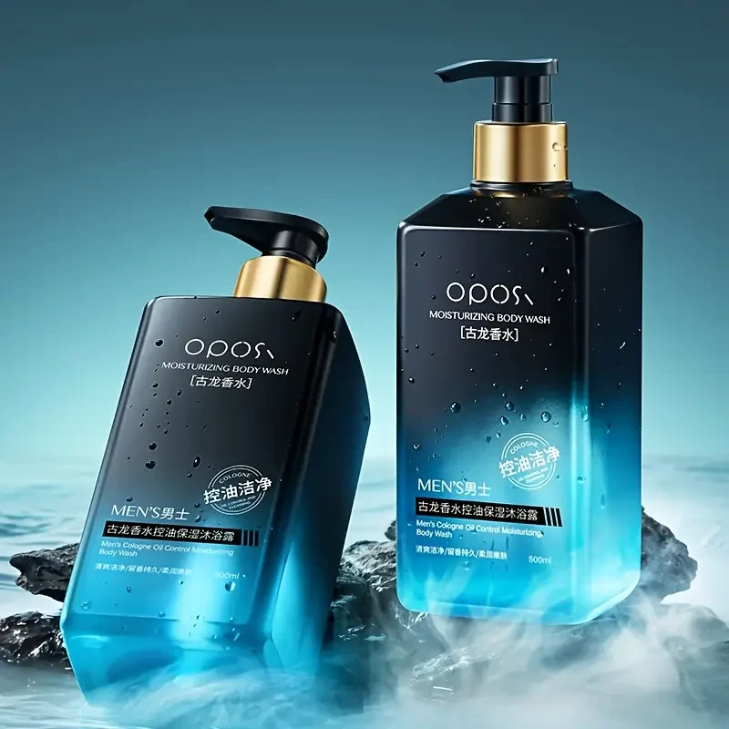 OPOSI Men’s Cologne Shower Gel – Deep Cleansing 2-in-1 Shampoo & Body Wash