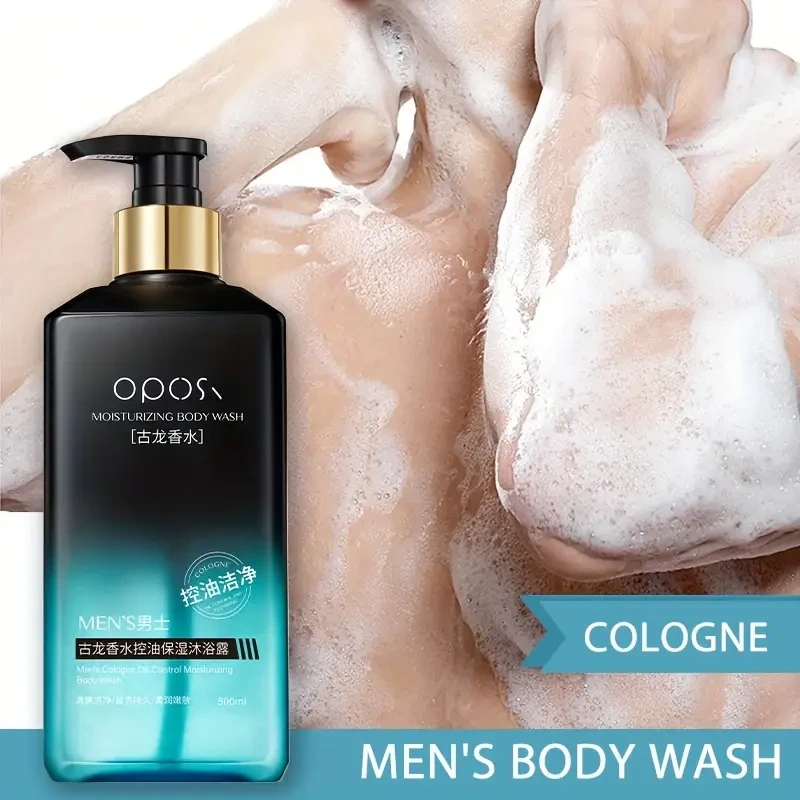 OPOSI Men’s Cologne Shower Gel – Deep Cleansing 2-in-1 Shampoo & Body Wash