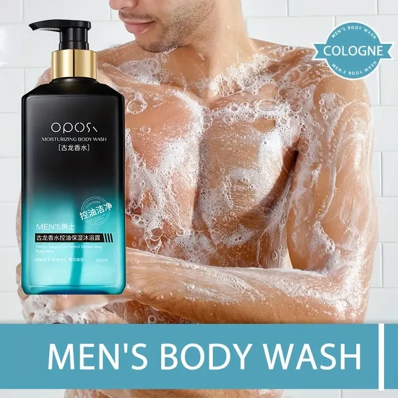 OPOSI Men’s Cologne Shower Gel – Deep Cleansing 2-in-1 Shampoo & Body Wash