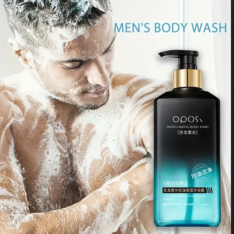 OPOSI Men’s Cologne Shower Gel – Deep Cleansing 2-in-1 Shampoo & Body Wash