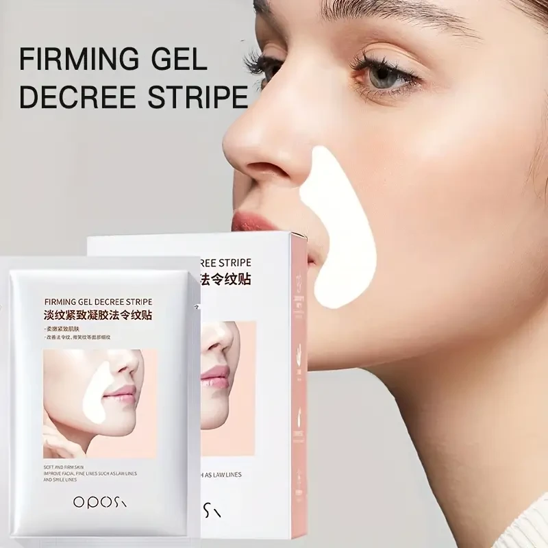 OPOSI Collagen Nasolabial Fold Patches – Lifting, Hydrating & Fine Line-Smoothing Gel Masks (10 Pairs)