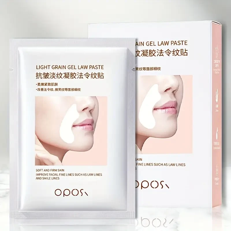 OPOSI Collagen Nasolabial Fold Patches – Lifting, Hydrating & Fine Line-Smoothing Gel Masks (10 Pairs)