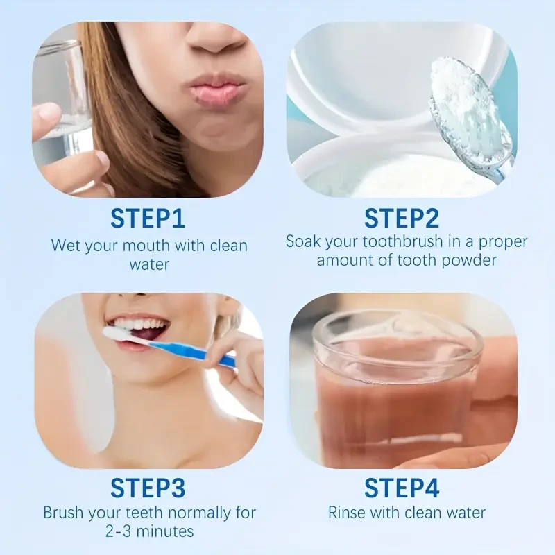 OPOSI Fresh Mint Teeth Whitening Powder – Pearl Powder Deep Cleaning & Daily Brightening Care