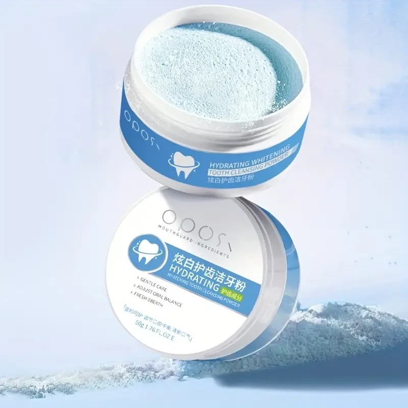 OPOSI Fresh Mint Teeth Whitening Powder – Pearl Powder Deep Cleaning & Daily Brightening Care