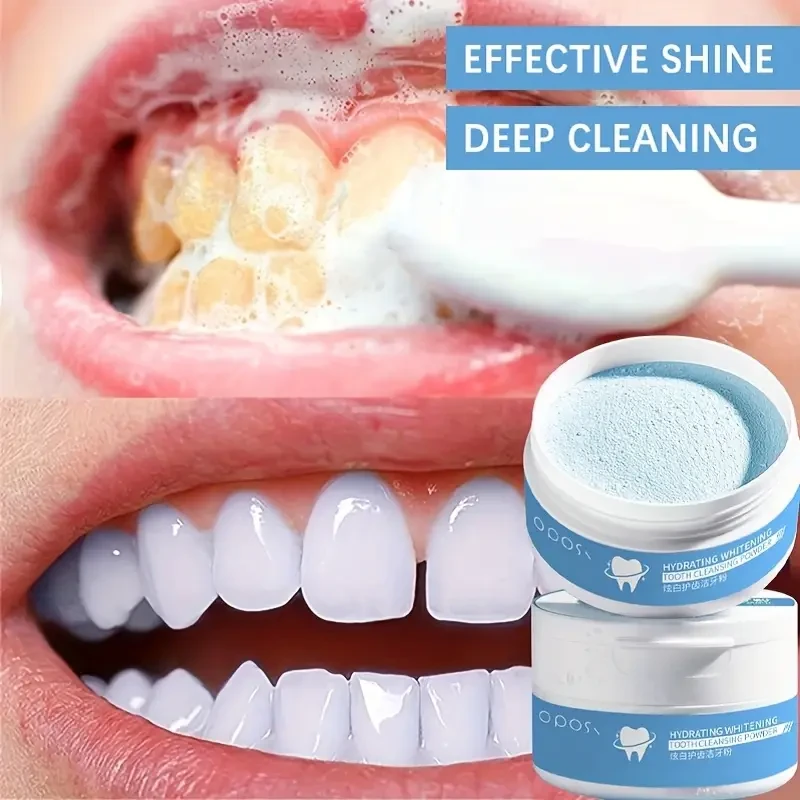OPOSI Fresh Mint Teeth Whitening Powder – Pearl Powder Deep Cleaning & Daily Brightening Care