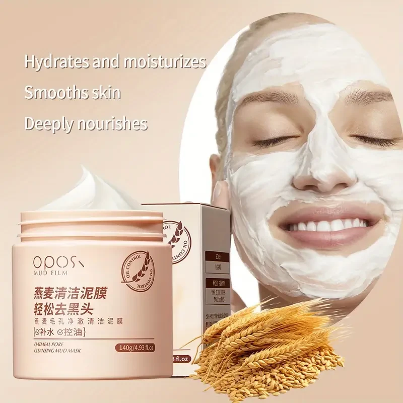 OPOSI Oat Pore Cleansing Mask – Gentle, Alcohol-Free & Deep Moisturising Formula