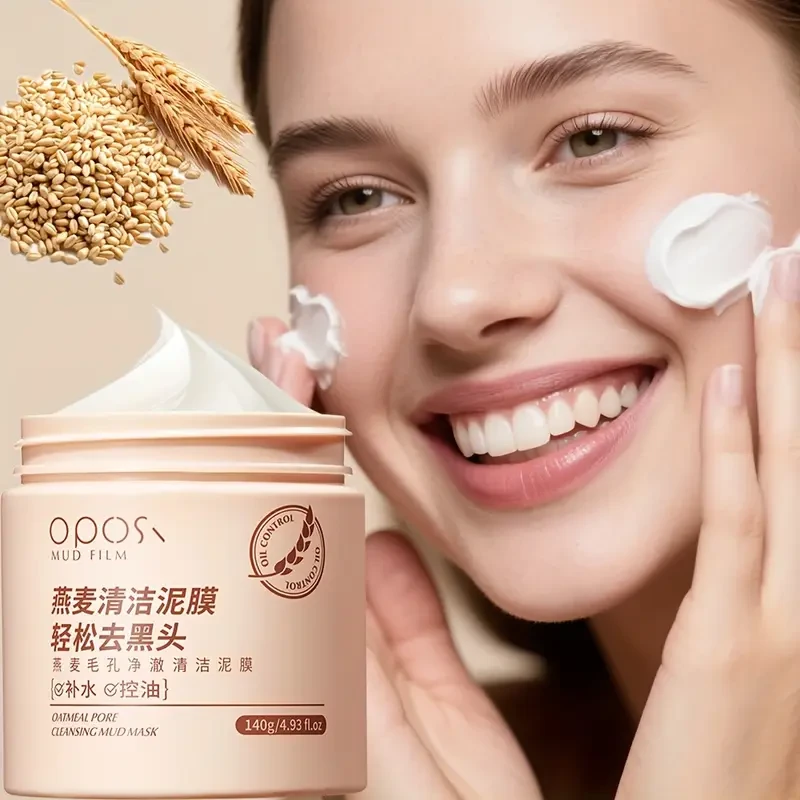 OPOSI Oat Pore Cleansing Mask – Gentle, Alcohol-Free & Deep Moisturising Formula