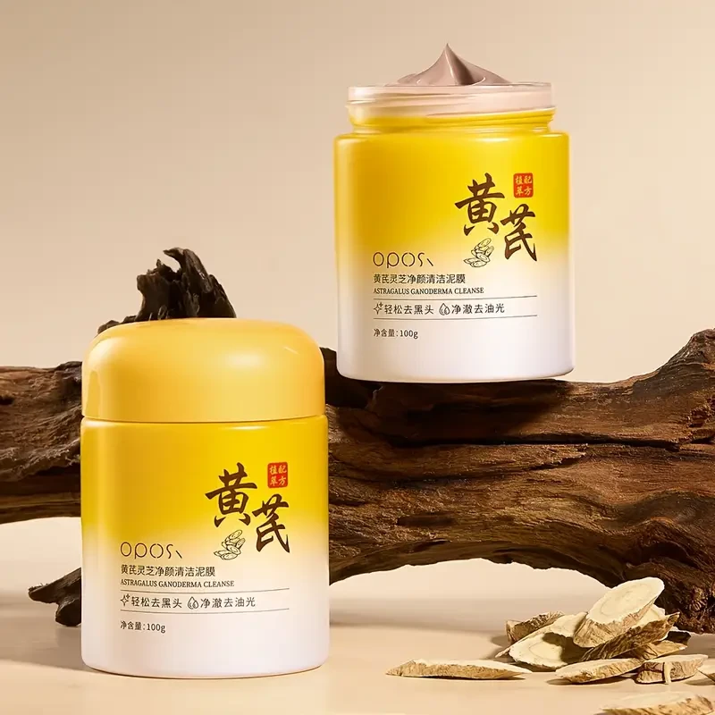 OPOSI Astragalus Reishi Cleansing Mask – Deep Cleansing, Pore Refining & Hydrating Formula