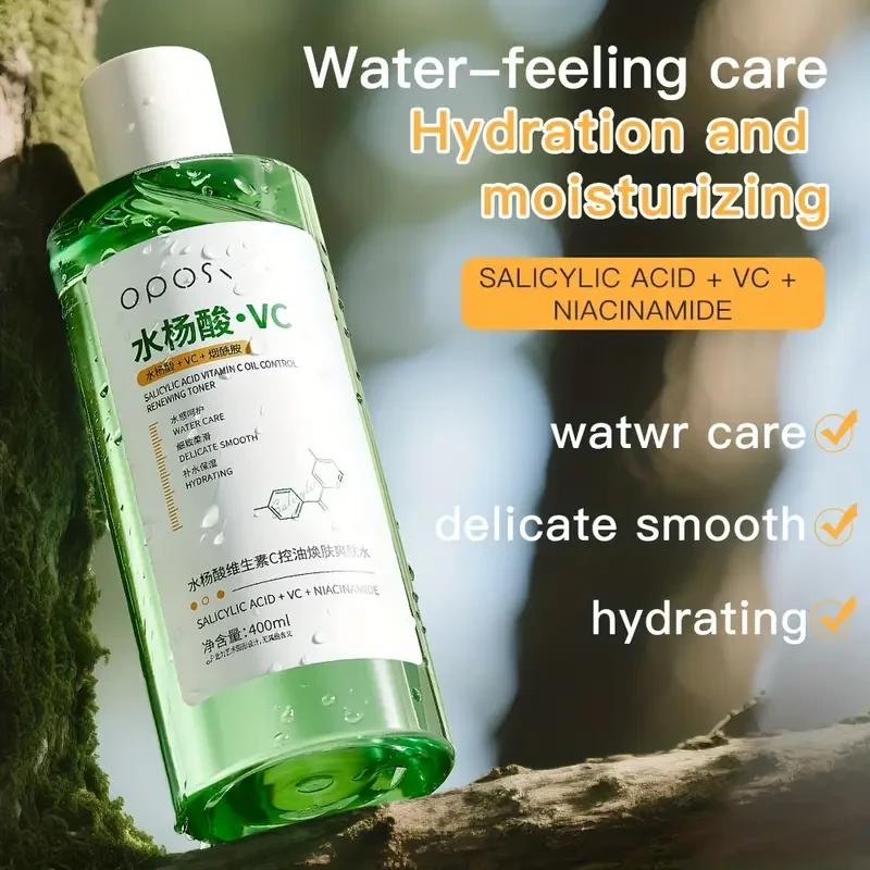 OPOSI Vitamin C & Salicylic Acid Toner – 400ml Korean-Style Brightening & Clarifying Mist