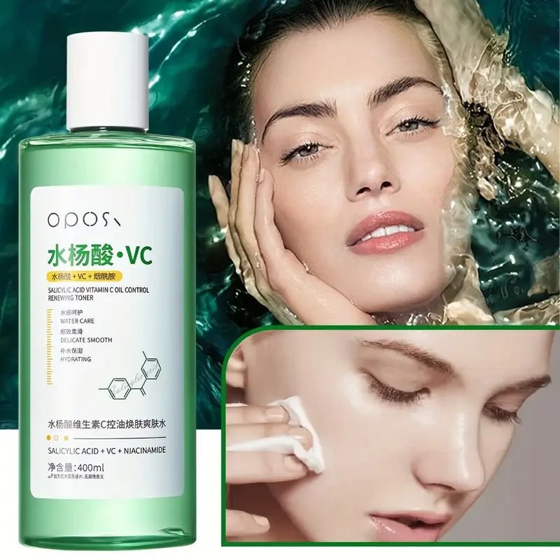 OPOSI Vitamin C & Salicylic Acid Toner – 400ml Korean-Style Brightening & Clarifying Mist