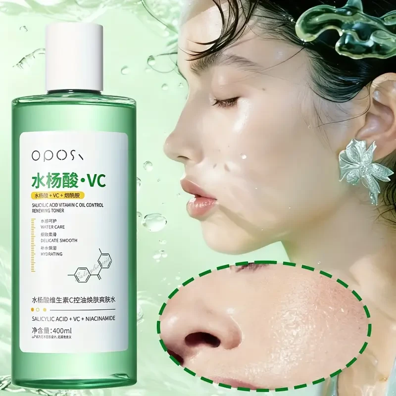OPOSI Vitamin C & Salicylic Acid Toner – 400ml Korean-Style Brightening & Clarifying Mist