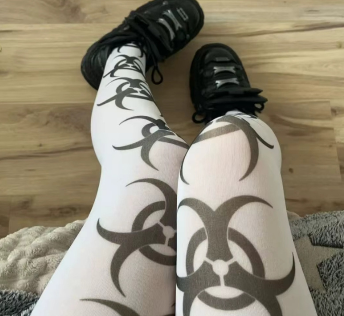 Printed Over-The-Knee Tube Socks for Women