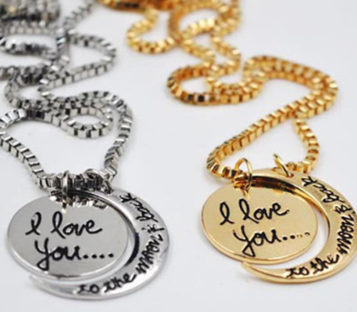 “I Love You to the Moon and Back” Necklace