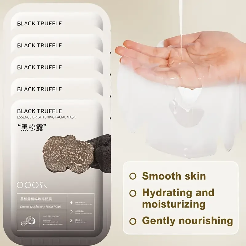 OPOSI Black Truffle Essence Mask – Deep Hydration, Brightening & Gentle Skin Nourishment