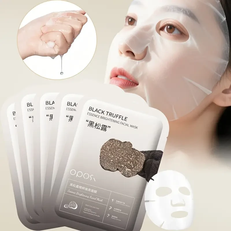 OPOSI Black Truffle Essence Mask – Deep Hydration, Brightening & Gentle Skin Nourishment
