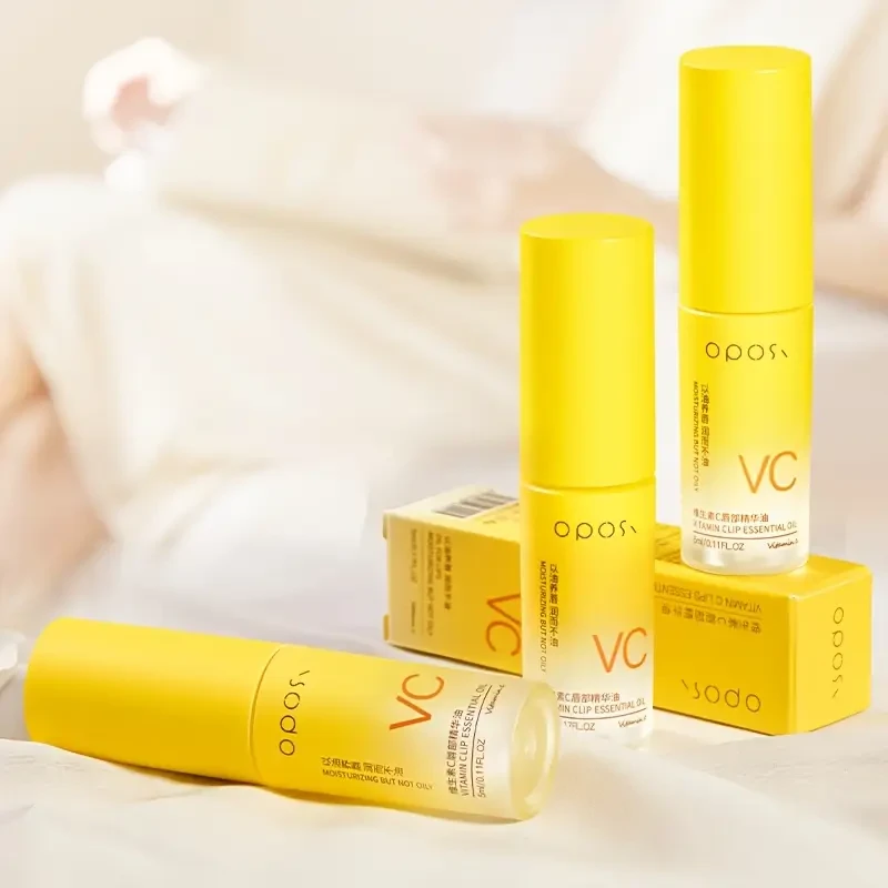 OPOSI Vitamin C Lip Essence Oil – Moisturising, Glossy & Nourishing Lip Care