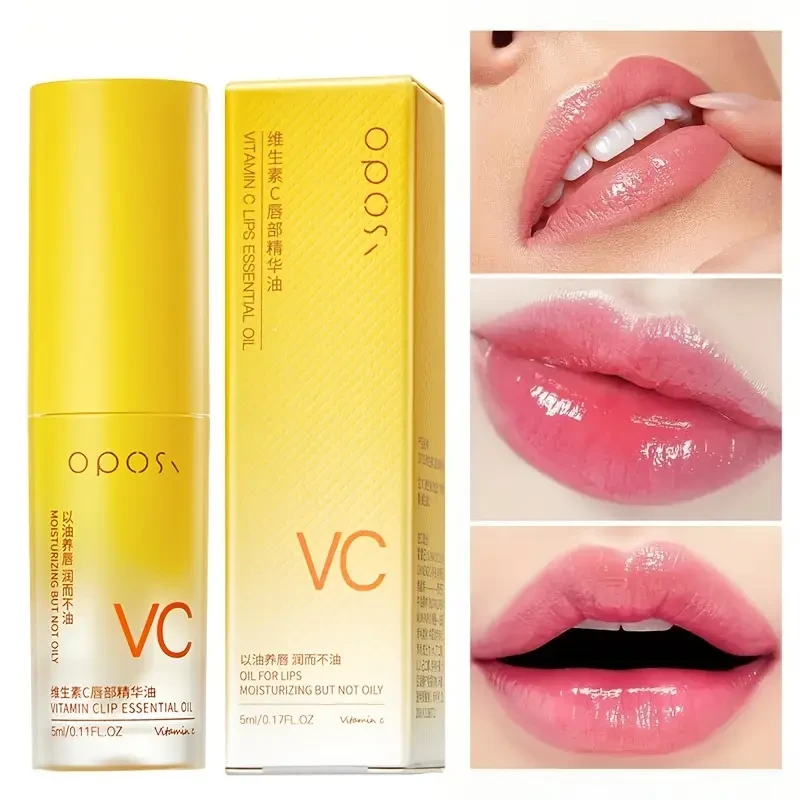 OPOSI Vitamin C Lip Essence Oil – Moisturising, Glossy & Nourishing Lip Care