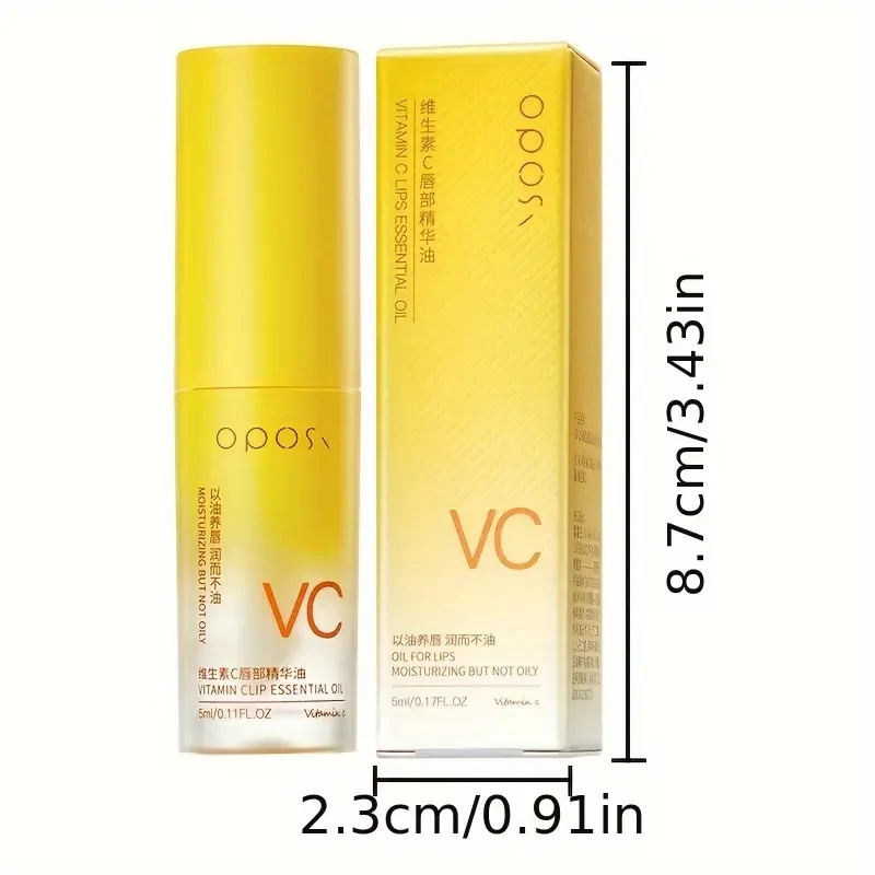 OPOSI Vitamin C Lip Essence Oil – Moisturising, Glossy & Nourishing Lip Care