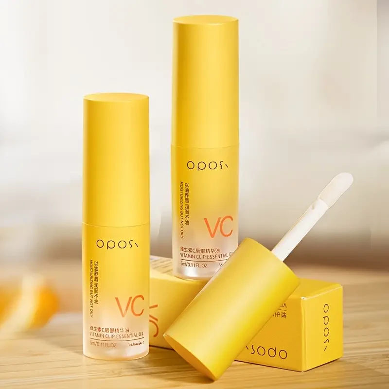 OPOSI Vitamin C Lip Essence Oil – Moisturising, Glossy & Nourishing Lip Care