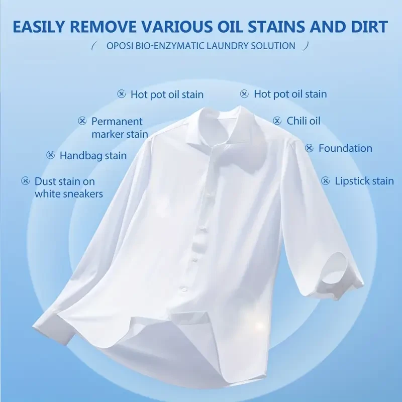 OPOSI Heavy-Duty Laundry Liquid Concentrate – 255ml Sensitive-Safe, Surfactant-Free Formula