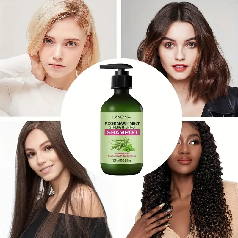 LANEMAY Rosemary Mint Shampoo – Strengthening Cleanser for Weak & Brittle Hair