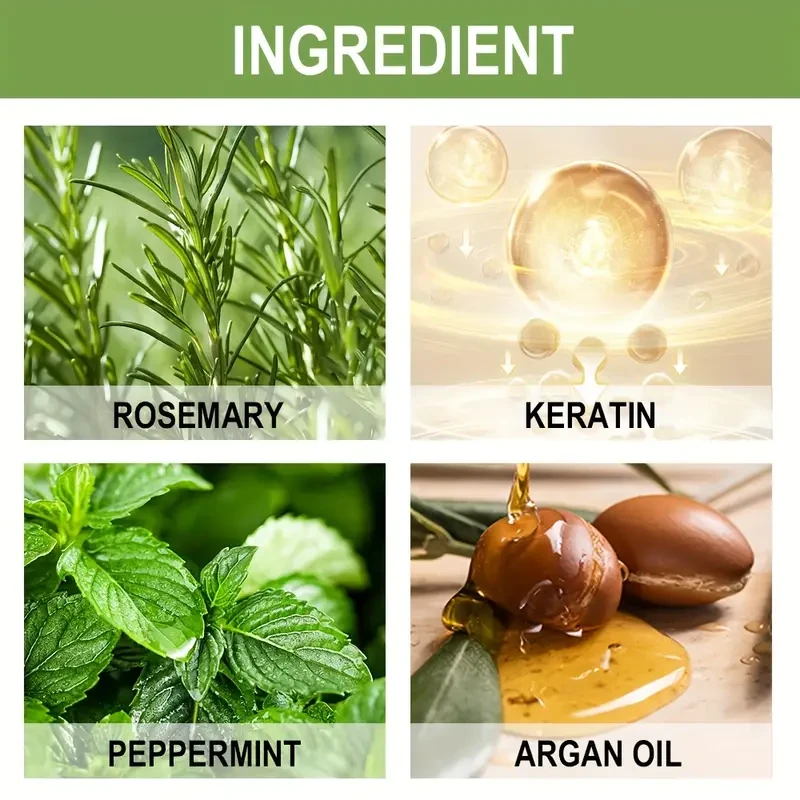 LANEMAY Rosemary Mint Shampoo – Strengthening Cleanser for Weak & Brittle Hair