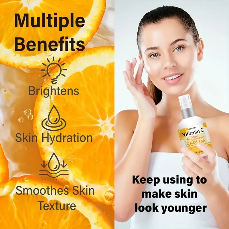 LANEMAY Vitamin C Serum with Collagen – Hydrating, Brightening & Texture-Smoothing Formula