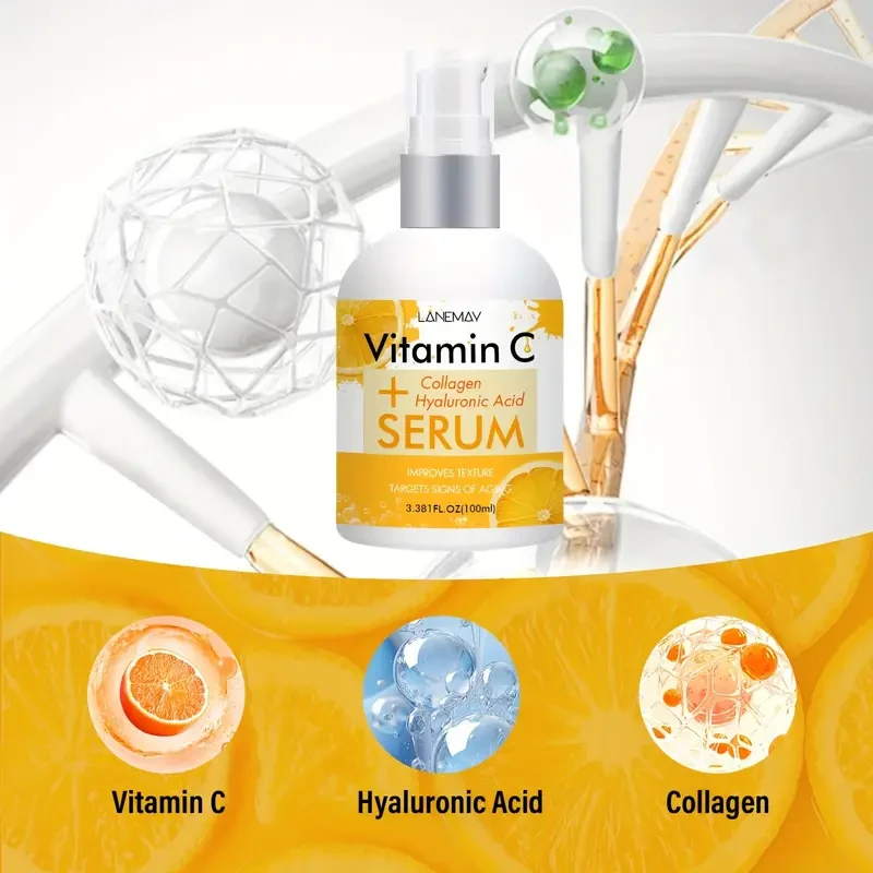 LANEMAY Vitamin C Serum with Collagen – Hydrating, Brightening & Texture-Smoothing Formula