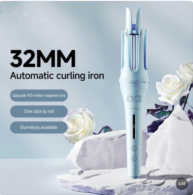 Fully Automatic 32mm Long-lasting Styling Large Curls And Waves Negative Ion Curling Iron
