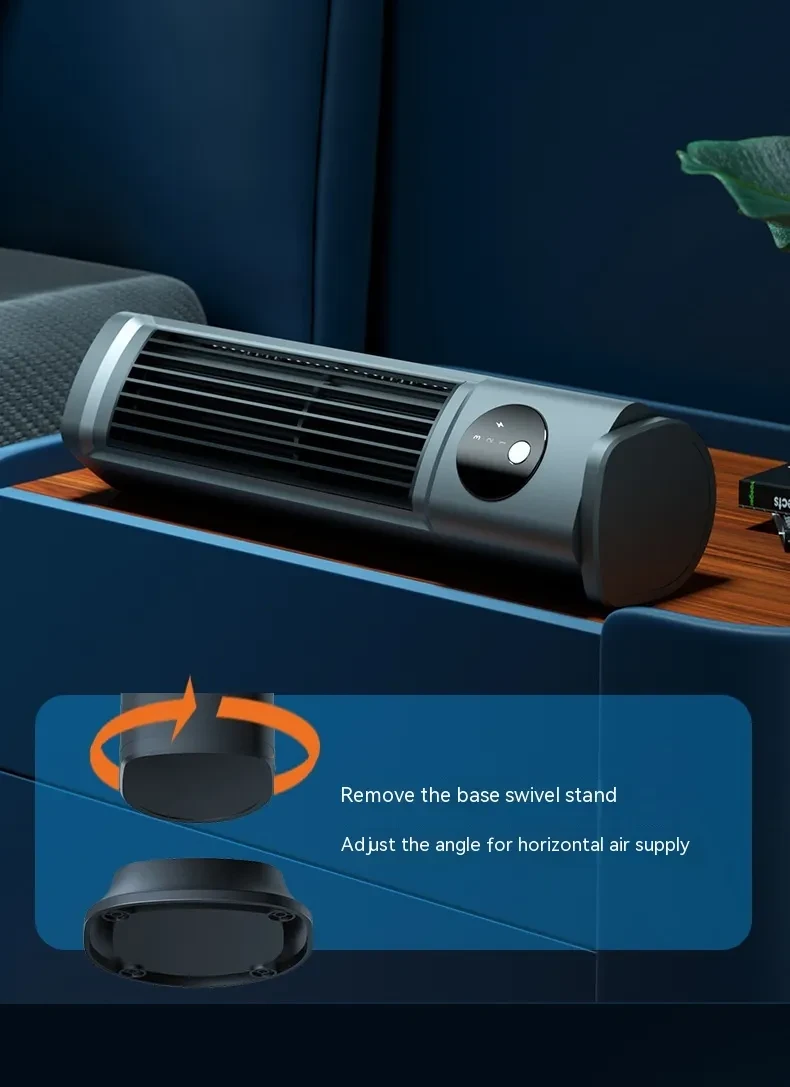 Silent And Portable USB Desktop Vertical Leafless Tower Fan