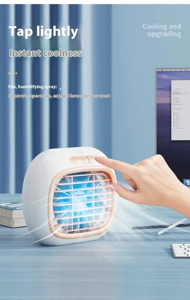 Spray Small Air Conditioner Fan Household Mini