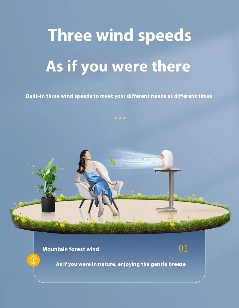 Spray Small Air Conditioner Fan Household Mini