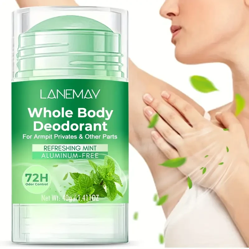 LANEMAY Whole Body Deodorant – 72H Freshness with Mint Scent & Gentle Skin Care