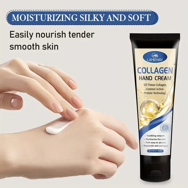 LANEMAY Collagen & Hyaluronic Acid Hand Cream – Intense Hydration & Elasticity Boost