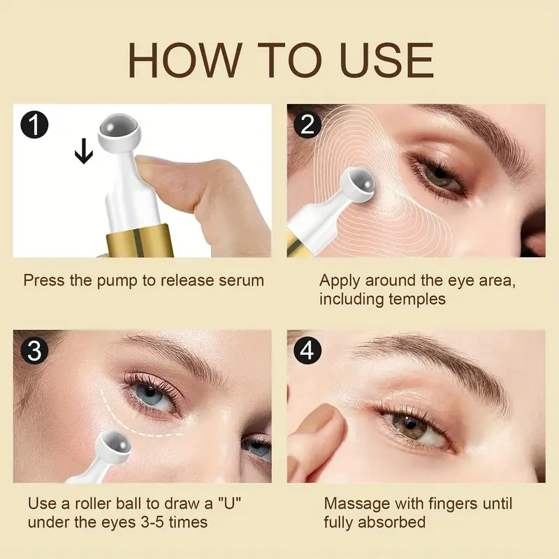 LANEMAY 8-in-1 Eye Serum – Hydrating, Brightening & Lifting Under-Eye Formula