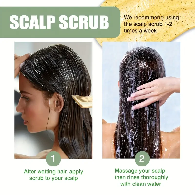 LANEMAY Rosemary & Mint Scalp Scrub – Deep Cleansing & Root-Strengthening Treatment