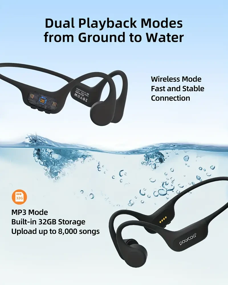 POLVCDG Audio X13 Wireless Bone Conduction Headphones