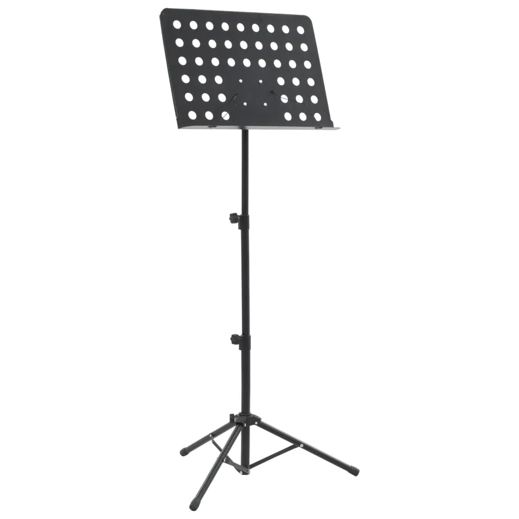 Music Stand Black Steel