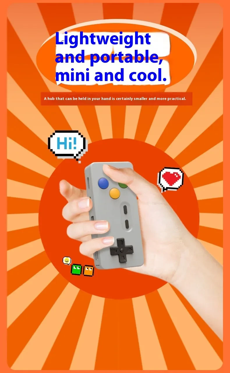 Creative Personality Cartoon Game Modeling HUB Four-in-one