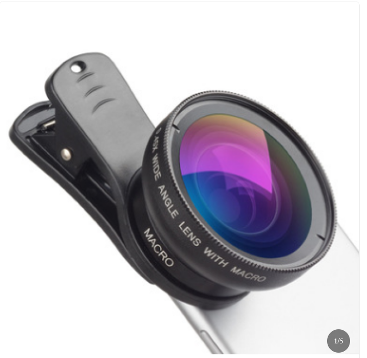 Phone Lens kit 0.45x Super Wide Angle & 12.5x Super Macro Lens HD Camera Lentes